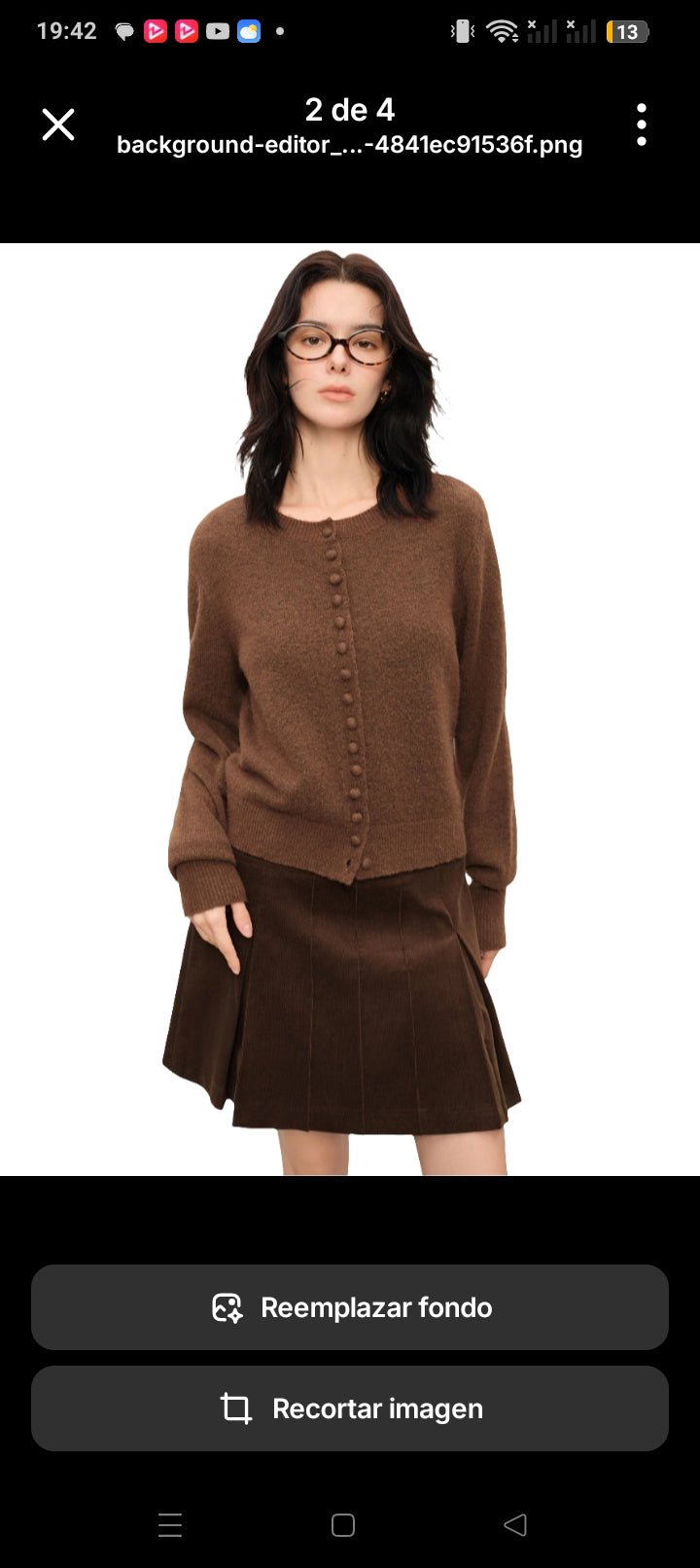 Cardigan otoño francés retro de lana para mujer 2025 - MODA PAIXAO