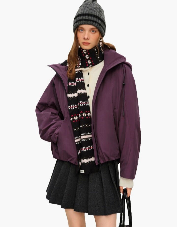 Chaqueta ligera invierno con capucha para mujer