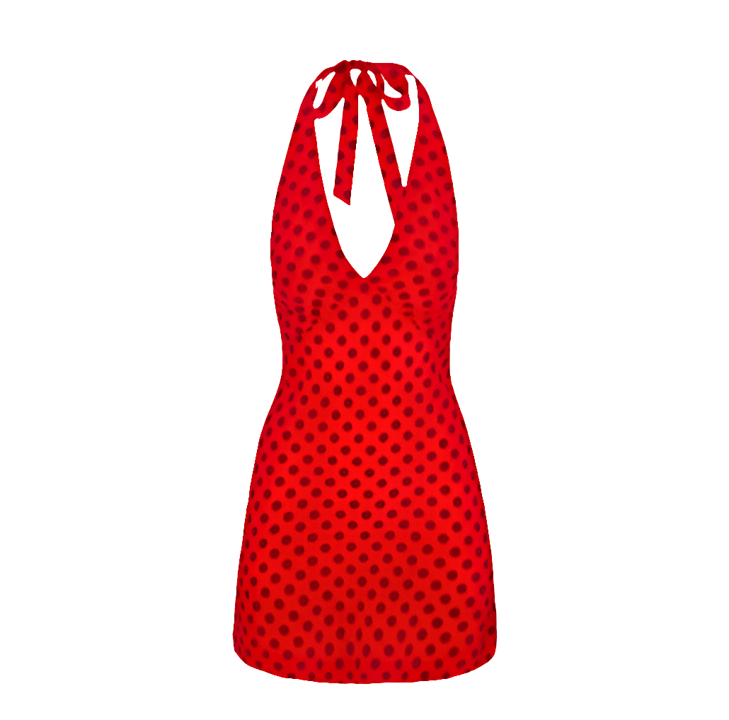 Vestido retro de lunares: estilo vintage en mini.