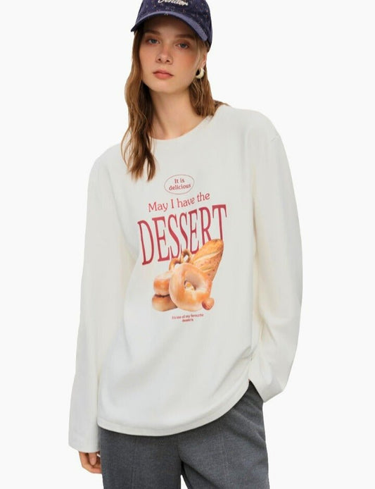 Sudadera Casual Letter Bread otoño e invierno 2025