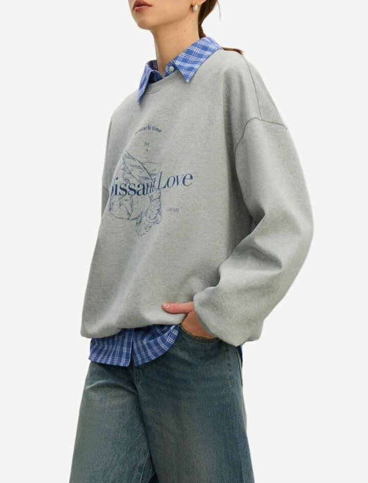 Sudadera primavera estilo sin capucha para mujer - MODA PAIXAO