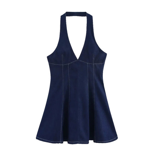 Vestido corto entallado para mujer