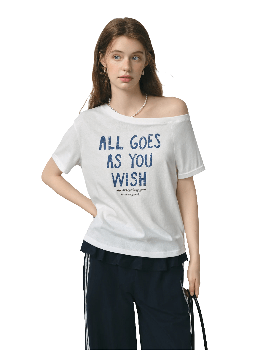 Camiseta blanca de verano con hombros descubiertos para mujer - MODA PAIXAO