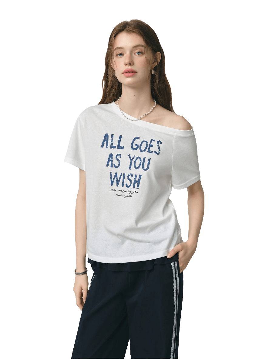 Camiseta blanca de verano con hombros descubiertos para mujer - MODA PAIXAO