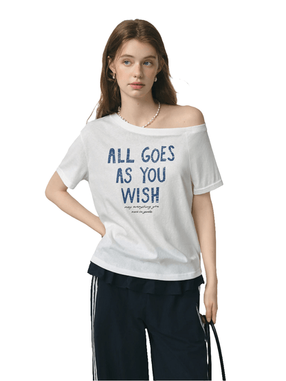 Camiseta blanca de verano con hombros descubiertos para mujer - MODA PAIXAO