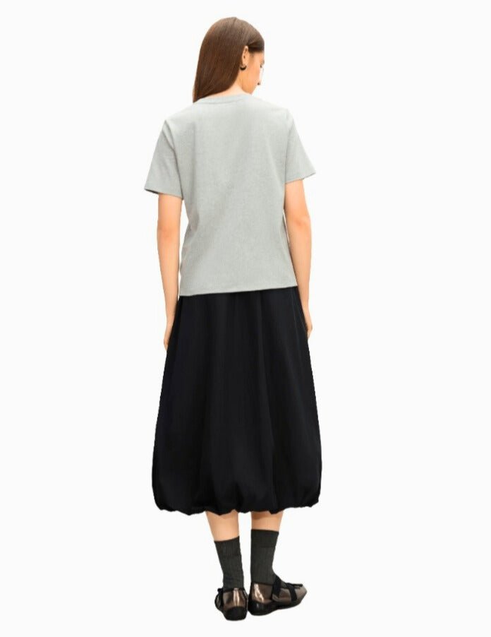 Camiseta de algodón puro con diseño elegante para mujer. - MODA PAIXAO