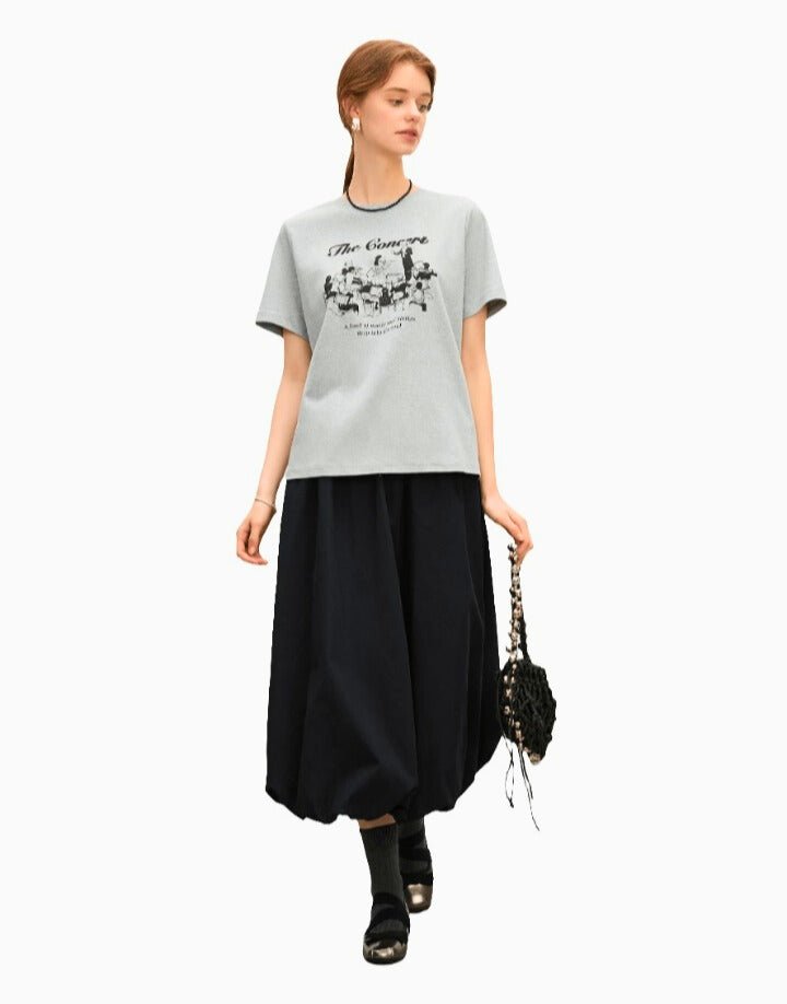 Camiseta de algodón puro con diseño elegante para mujer. - MODA PAIXAO