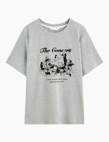 Camiseta de algodón puro con diseño elegante para mujer. - MODA PAIXAO