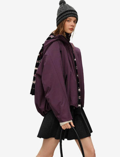 Chaqueta ligera invierno con capucha para mujer