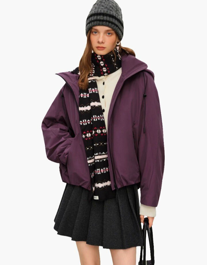 Chaqueta ligera invierno con capucha para mujer