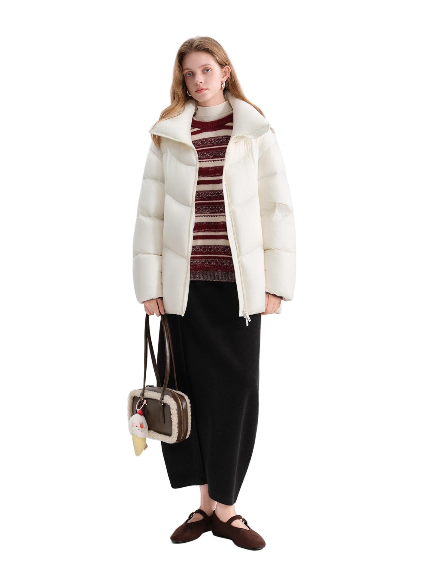 Falda de lana floral: otoño/invierno 2025.