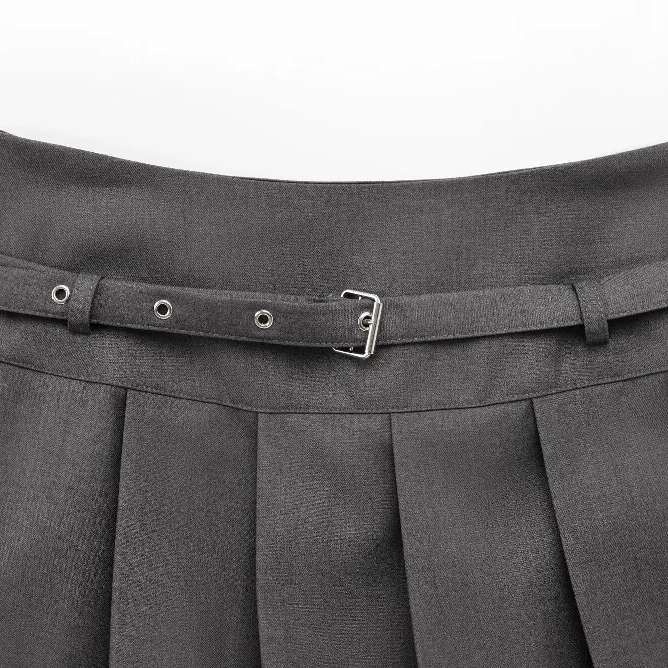 Falda plisada ZBZA con cinturón - Última moda primavera - MODA PAIXAO