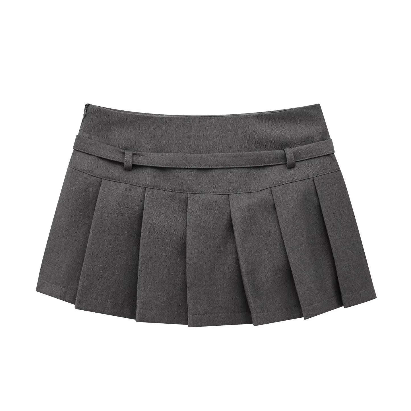 Falda plisada ZBZA con cinturón - Última moda primavera - MODA PAIXAO