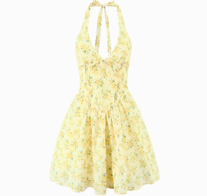 Vestido Floral con Cuello: Elegancia Primaveral