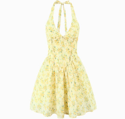 Vestido Floral con Cuello: Elegancia Primaveral