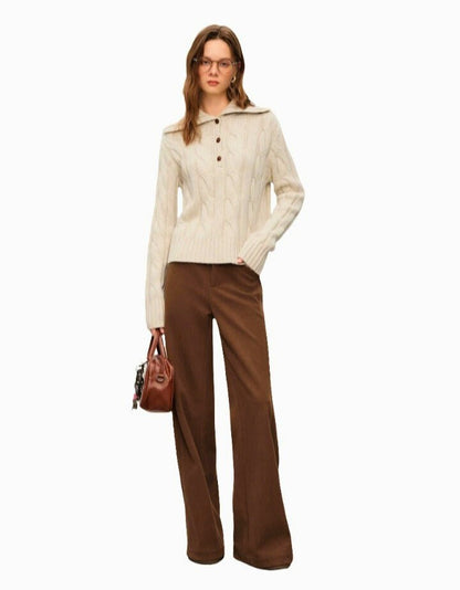 Pantalones Vintage de Invierno con Efecto Adelgazante