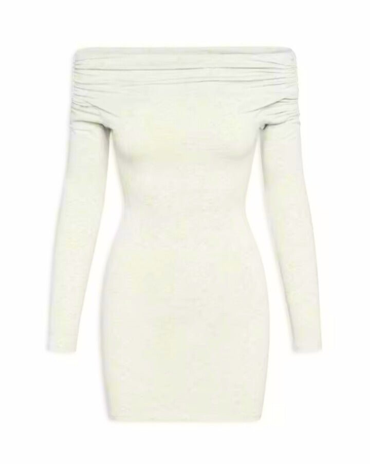 Vestido de cotton con manga larga