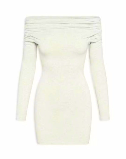 Vestido de cotton con manga larga