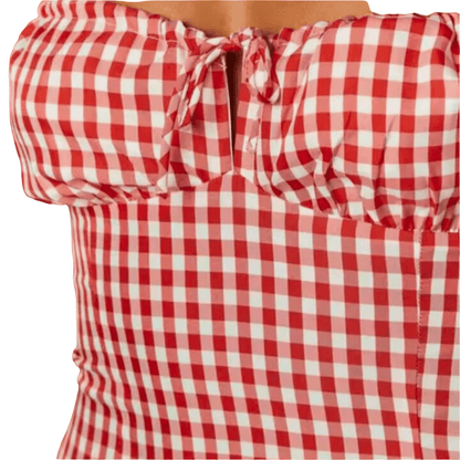 Mini vestido vintage, estilo sin mangas